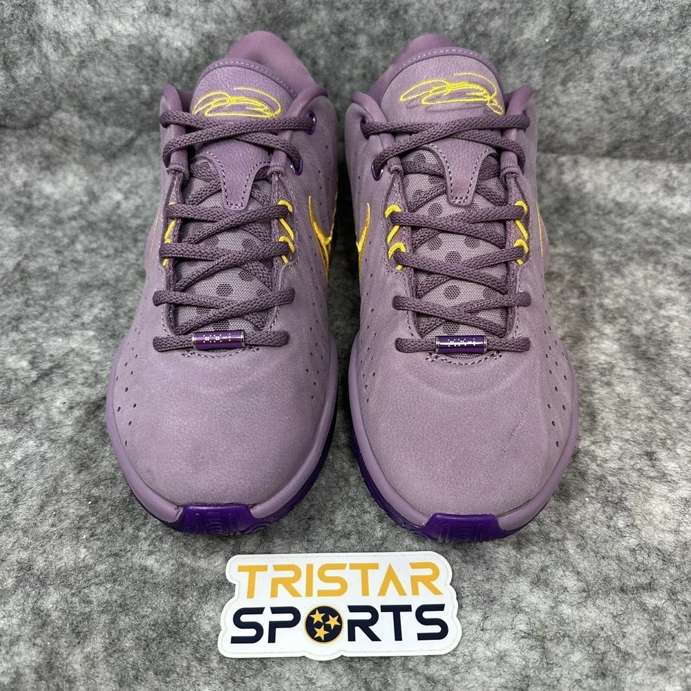 Nike Lebron XXI Basketball Shoes GS Size 6Y Violet Dust Gold FZ7189-500 Wmns 7.5